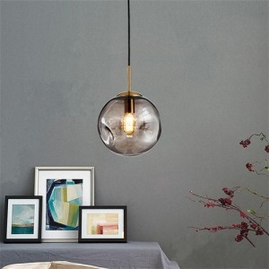 Wholesale Modern Bar Table Concave-convex Glass Pendant Lamp