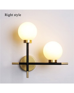 Wholesale Modern Minimalism Two Glass Ball Design LED Wall Lamp - Right Style