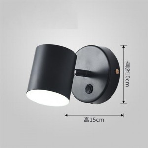 Wholesale Modern Minimalism Design Black Wall Lamp
