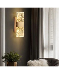 Luxury Style Rectangle Crystal Wall Lamp