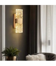 Luxury Style Rectangle Crystal Wall Lamp