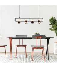 4 Heads Wholesale Black Bar Spotlight Pendant Lamp