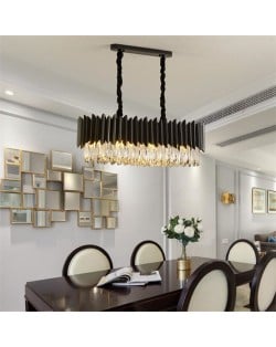 Black Base Design European Fashion Wholesale Oval Chandelier