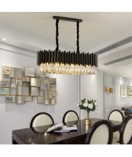 Black Base Design European Fashion Wholesale Oval Chandelier