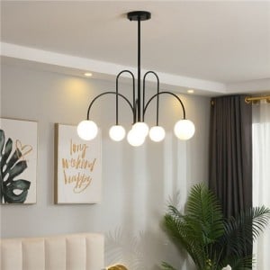 6 Heads Modern Style Glass Pendant Lamp Wholesale Chandelier