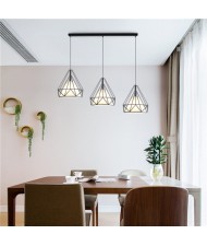 3 Heads Black Modern Style Home Light Bar Table Dining Room Pendant Lamp