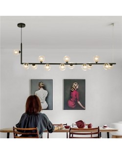 13 Heads Black Strip Design Home Light Bar Table Dining Room Pendant Lamp