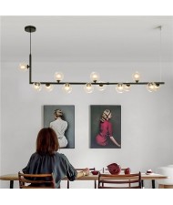 13 Heads Black Strip Design Home Light Bar Table Dining Room Pendant Lamp
