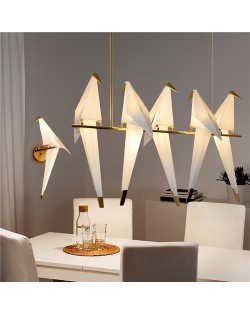 Nordic Creative Paper Crane Bird Design Home Light Dining Room Pendant Lamp Wholesale Chandelier