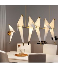 Nordic Creative Paper Crane Bird Design Home Light Dining Room Pendant Lamp Wholesale Chandelier