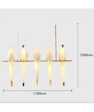 Nordic Creative Paper Crane Bird Design Home Light Dining Room Pendant Lamp Wholesale Chandelier