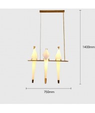 Nordic Creative Paper Crane Bird Design Home Light Dining Room Pendant Lamp Wholesale Chandelier