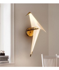 Nordic Creative Paper Crane Bird Design Home Light Wholesale Wall Lamp