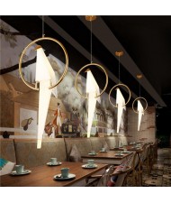 1 Head Nordic Fashion Paper Crane Bird Design Home Light Wholesale Restaurant Pendant Lamp