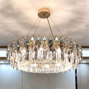 Luxurious Design Wholesale Circle Crystal Chandelier for Living Room or Hotel Lounge