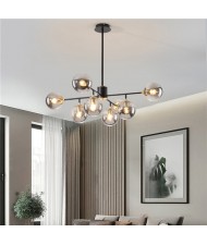 8 Heads Modern Style Home Light Gray Glass Pendant Lamp Wholesale Chandelier