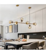 6 Heads Modern Style Home Light Wholesale Dining Room Glass Pendant Lamp