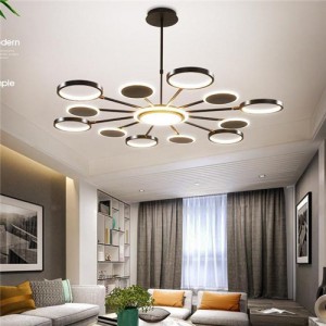 12 Heads Modern Style Home Light Wholesale Black Chandelier
