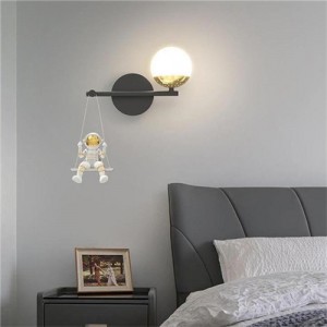 Cartoon Style Astronaut Decorated Home Light Wholesale Bed Room  Wall Lamp