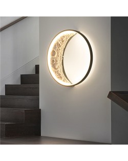 Wholesale Home Light Round Shape The Moon Wall Lamp