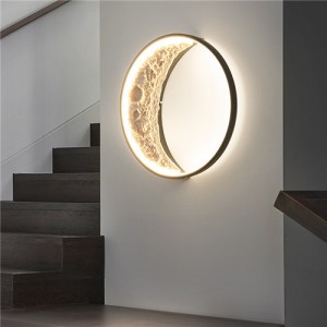 Wholesale Home Light Round Shape The Moon Wall Lamp