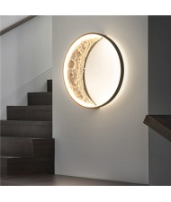Wholesale Home Light Round Shape The Moon Wall Lamp