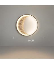 Wholesale Home Light Round Shape The Moon Wall Lamp