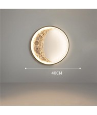 Wholesale Home Light Round Shape The Moon Wall Lamp