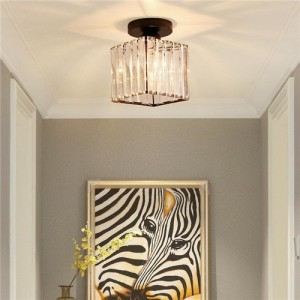 Nordic Modern Style Home Light Wholesale Small Ceiling Light - Black Square