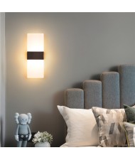 9W Modern Minimalism Style Home Light Wholesale Rectangle Wall Lamp - Black