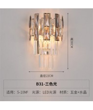 Shining Oval Crystal Drops Design Wall Lamp