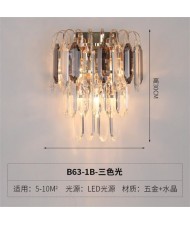 Shining Oval Crystal Drops Design Wall Lamp