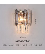 Shining Oval Crystal Drops Design Wall Lamp