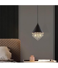 High Quality Ruxury Aesthetics Home Light Wholesale Cone Shape Crystal Pendant Lamp