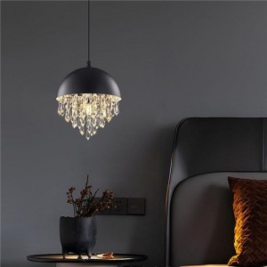 High Quality Ruxury Aesthetics Home Light Wholesale Semicircular Crystal Pendant Lamp