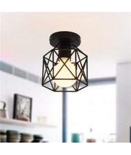 Vintage Style Home Light Wholesale Black Hollow-out Design Hallway Ceiling Lamp