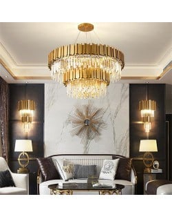 Queen Elizabeth Wholesale Circle Crystal Drops Chandelier