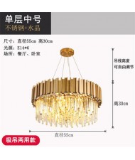 Queen Elizabeth Wholesale Circle Crystal Drops Chandelier