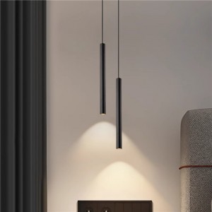 2 Heads Modern Minimalist Style Home Light Wholesale Black Strip Shape Bedside Lamp