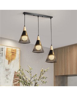 3 Heads Modern Style Home Light Wholesale Black Dining Room Pendant Lamp