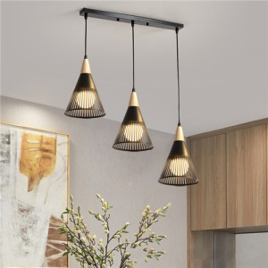 3 Heads Modern Style Home Light Wholesale Black Dining Room Pendant Lamp