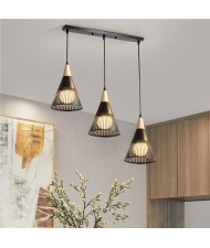 3 Heads Modern Style Home Light Wholesale Black Dining Room Pendant Lamp