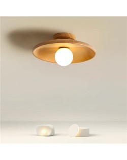 Simple Nordic Log Style Home Light Wholesale Disc-shaped Ceiling Lamp
