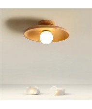 Simple Nordic Log Style Home Light Wholesale Disc-shaped Ceiling Lamp