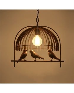 U.S. Style Vintage Unique Birdcage Design Home Light Wholesale Restaurant Lamp