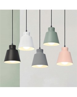 1 Head Nordic Minimalist Style Home Light Wholesale Macaron Color Dining Room Pendant Lamp