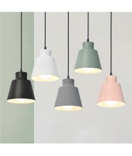 1 Head Nordic Minimalist Style Home Light Wholesale Macaron Color Dining Room Pendant Lamp