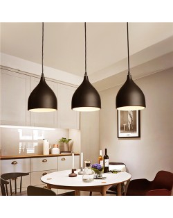 3 Heads Nordic Style Home Light Wholesale Black Dining Room Pendant Lamp