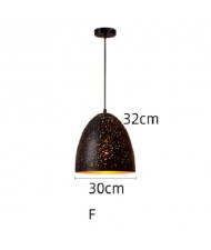 One Head  Nordic Vintage Style Loft Home Light Wholesale Bar Pendant Lamp