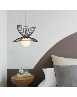 Nordic Style Home Light Wholesale Unique Dress Shape Design Pendant Lamp - Black